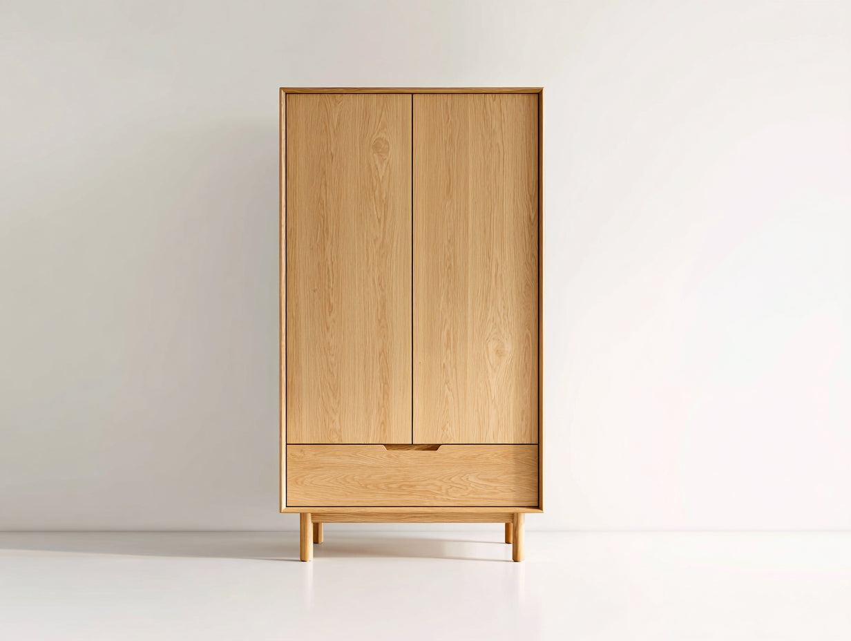 Armarios madera 90x50x180 cm - Color roble - Estilo escandinavo