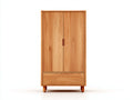 Armarios 90x50x180 cm - madera natural con 2 puertas y 1 cajón - diseño moderno para dormitorio