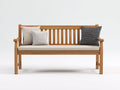 Bancos de jardín 145x60x85 cm de madera - marrón-beige - estilo clásico para jardín